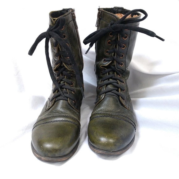 Olive Green Steve Madden Troopa Zip 